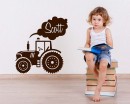 Tractor Kids Name Decal